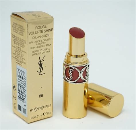 ysl rouge volupte shine 86 mauve cuir